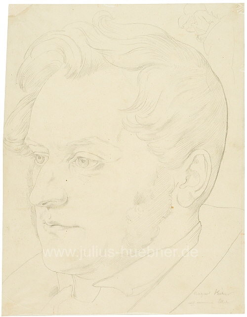 1842 August Hübner - Zeichnung