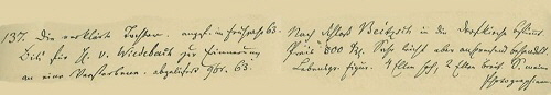 1863 Eintrag Familienbuch Julius Hübner Autograph Seite95 500x87