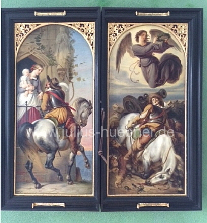 1850 Triptychon "Reiters Abschied und Tod" (geschlossen)